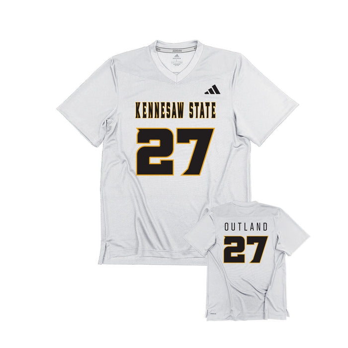 Clarence Outland : adidas Replica Football Jersey - White