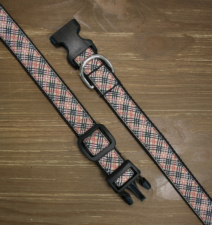 colorado-tan-plaid-dog-collar