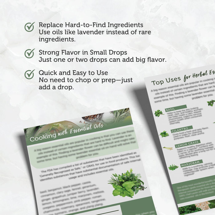 Cooking with Essential Oils Chart at Your Oil Tools
