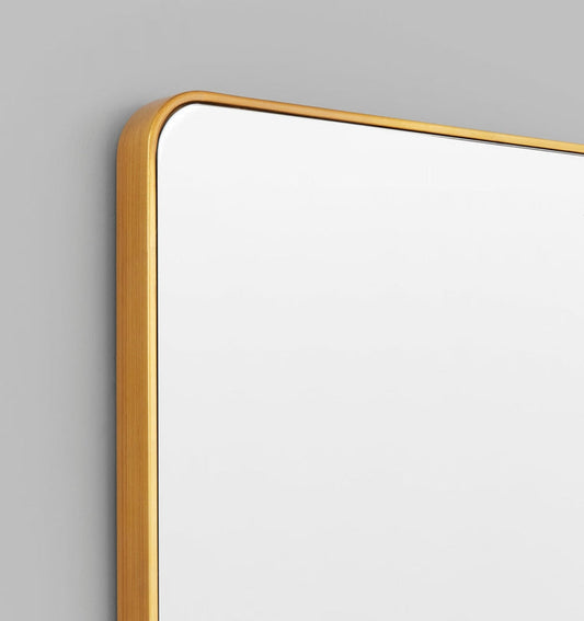 Errol Rectangle Curved | Brass