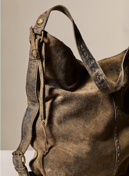 Dallas Distressed Lea- Sandblasted Khaki
