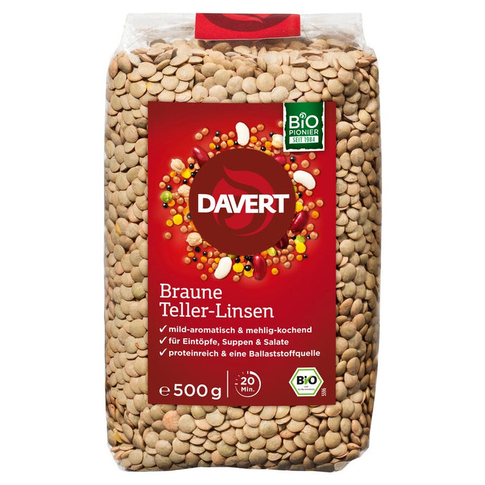 Davert - Braune Teller-Linsen - 500 g