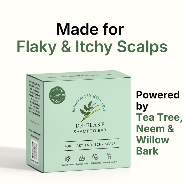 De-Flake Shampoo Bar for Itchy ,Flaky and Dandruff Prone Scalp