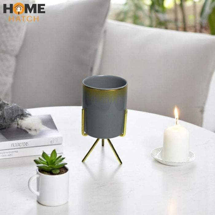 Desk Bloom Duo Holder | Planter | Pen Holder