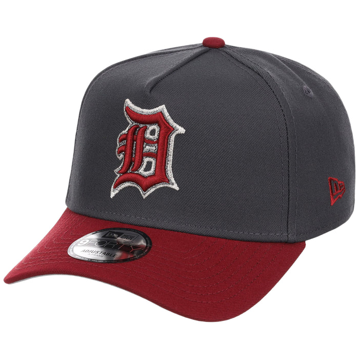 Detroit Tigers MLB Graphite x Cardinal FASHION CORE New Era 9FORTY A-Frame