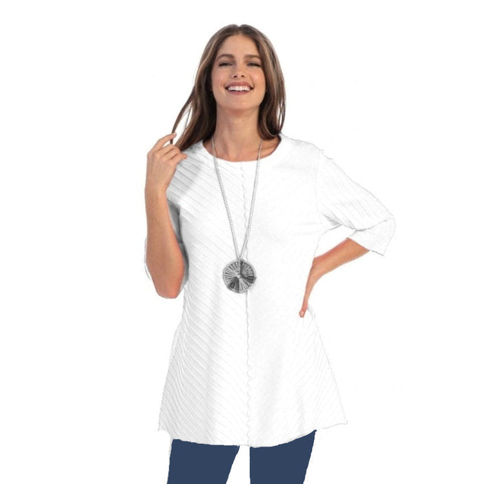 Diagonal Rib High-Low Tunic - CS342