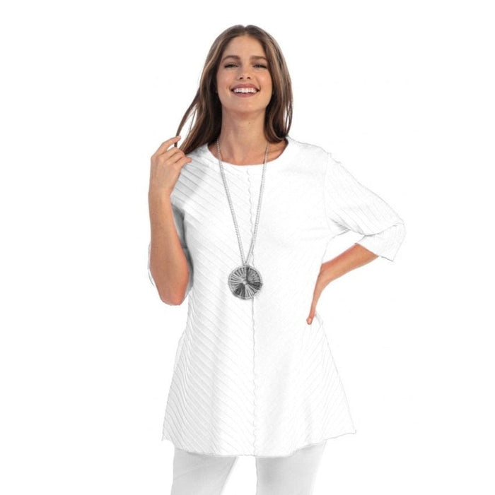Diagonal Rib High-Low Tunic - CS342