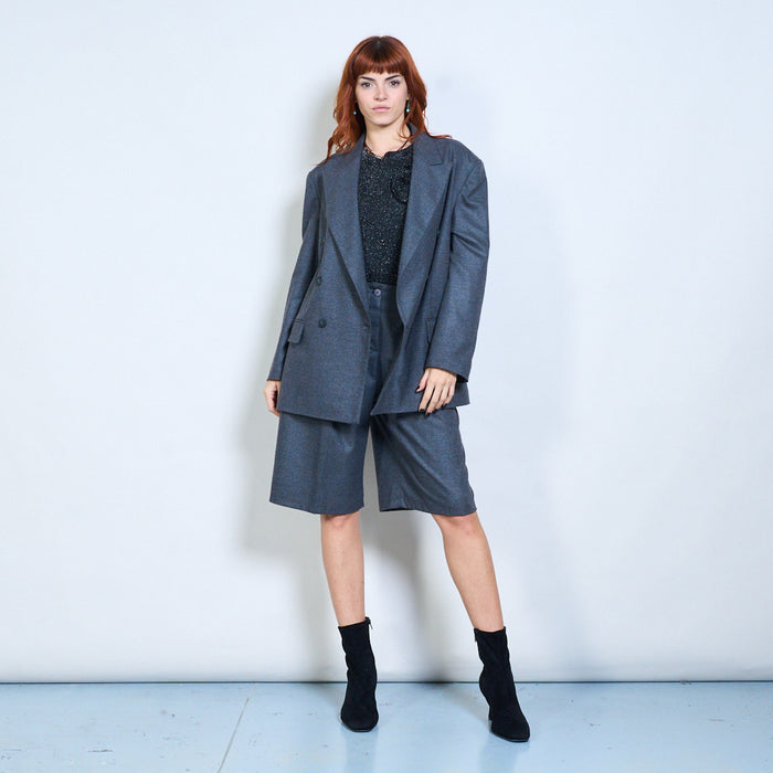 Double-breasted oversized tailored blazer with peak lapel wholesale
