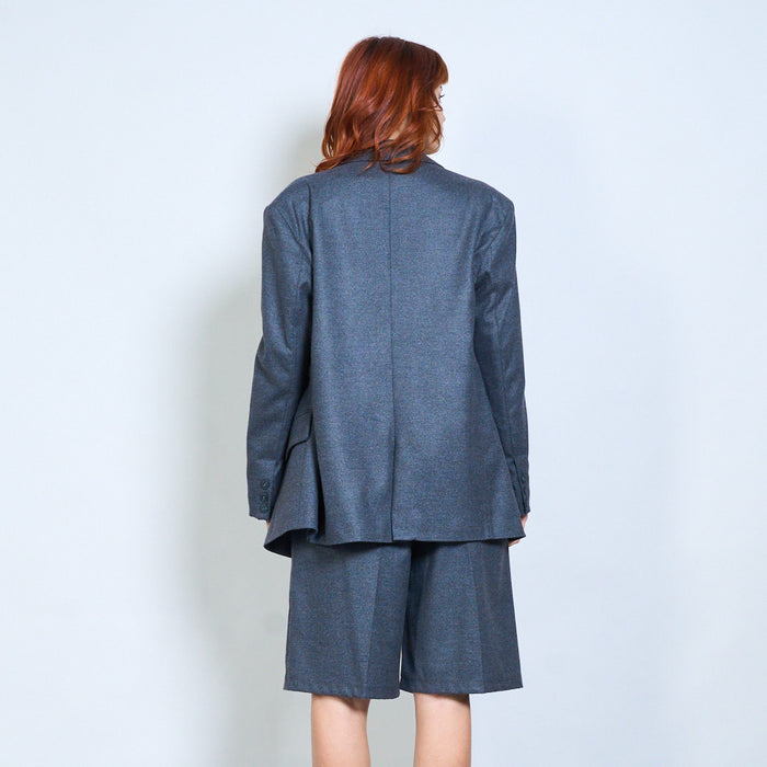 Double-breasted oversized tailored blazer with peak lapel wholesale