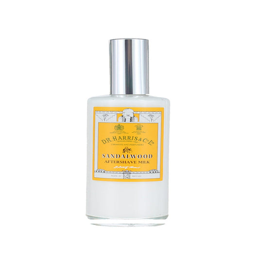 D.R. Harris Sandalwood Aftershave Milk Dispenser 3.5 oz.