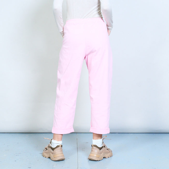 Drawstring waist relaxed leg everyday trousers wholesale