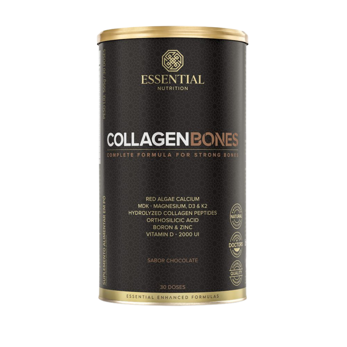 ESSENTIAL | Collagen Bones - Saúde dos Ossos Sabor Chocolate (555 gramas)