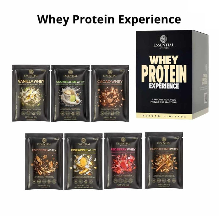 ESSENTIAL| Whey Protein Experience 7 Sabores - Box Promocional