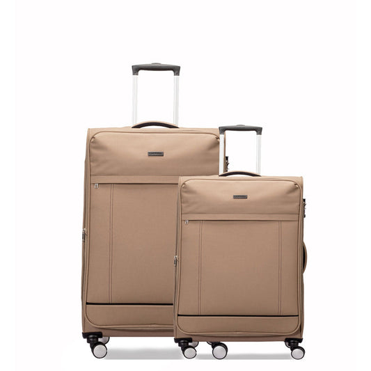 Eternal Luggage Set of 2, beige overhead cabin and mid-size packing cases by Carriall
