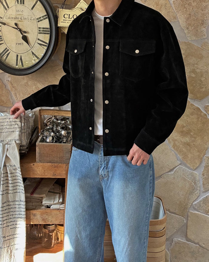 Even Suede Cropped Jacket