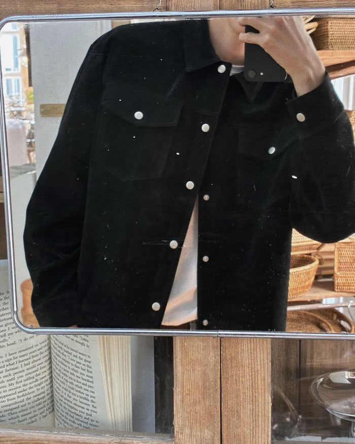 Even Suede Cropped Jacket
