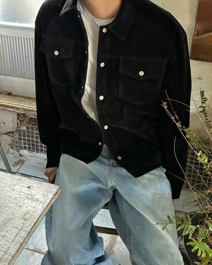 Even Suede Cropped Jacket