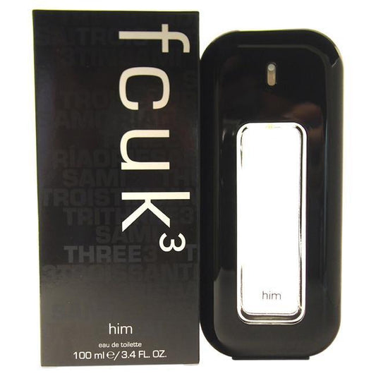 FCUK 3 BY FRENCH CONNECTION UK FOR MEN -  Eau De Toilette SPRAY
