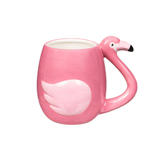 Flamingo Sculpted Ceramic Mug