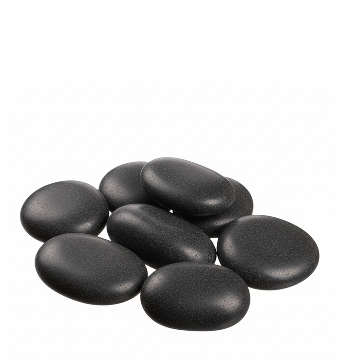 FLAT ROCKS | 5-Pounds per Pack - 75MM - Black