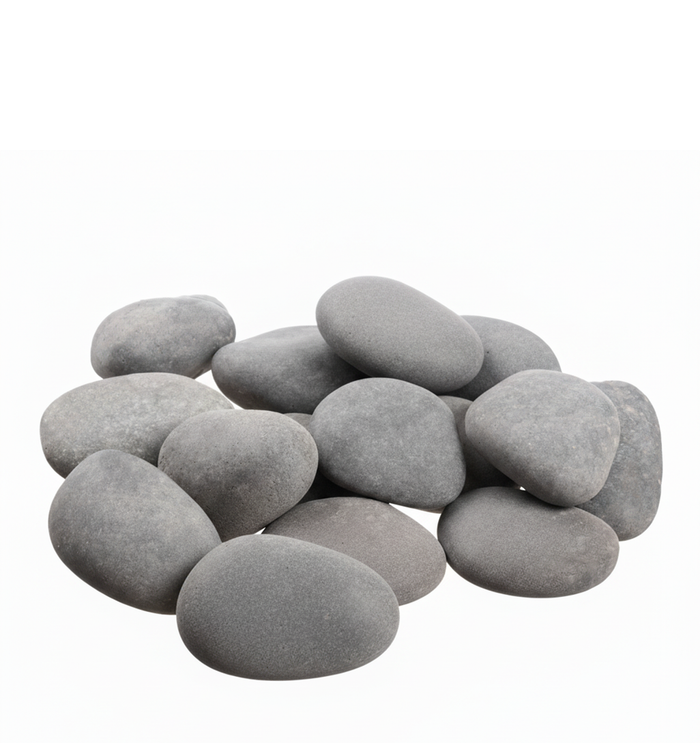 FLAT ROCKS | 5-Pounds per Pack - 50MM - Gray