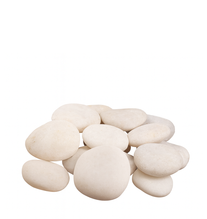 FLAT ROCKS | 5-Pounds per Pack - 50MM - White