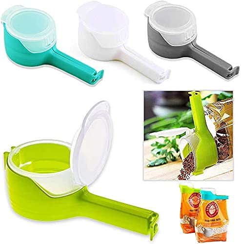 Food Storage Sealing Clips with Pour Spouts (Pack of 3 pcs)