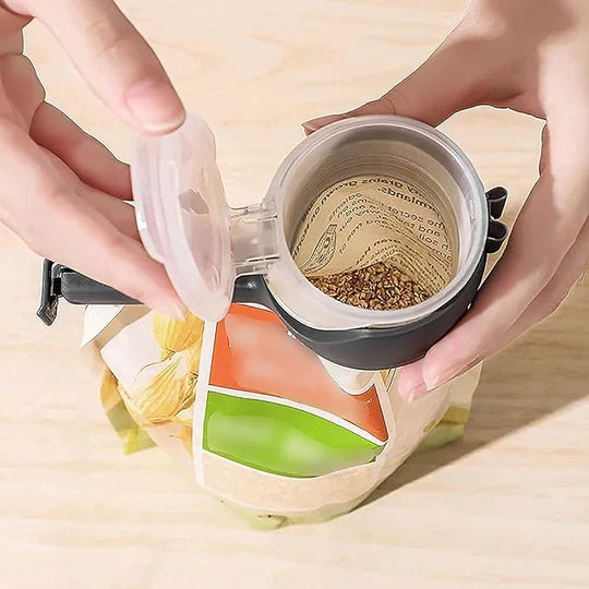Food Storage Sealing Clips with Pour Spouts (Pack of 3 pcs)