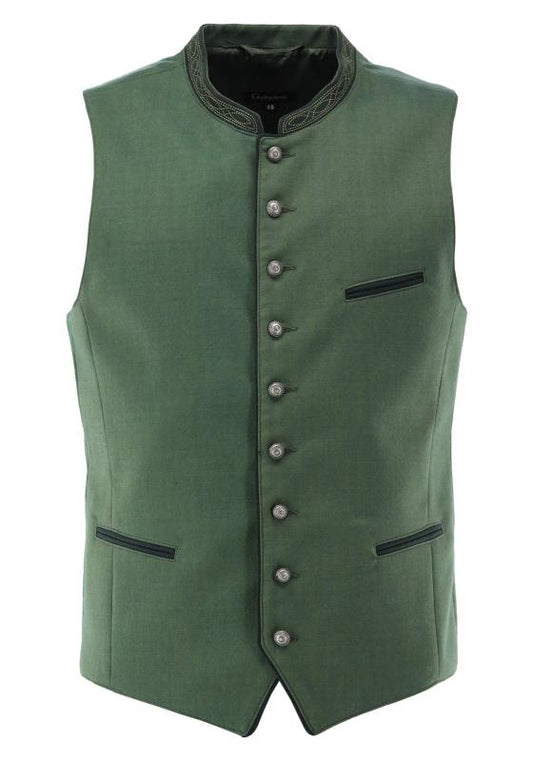 Gipfelstürmer Men's Traditional Vest Ludwig — Green