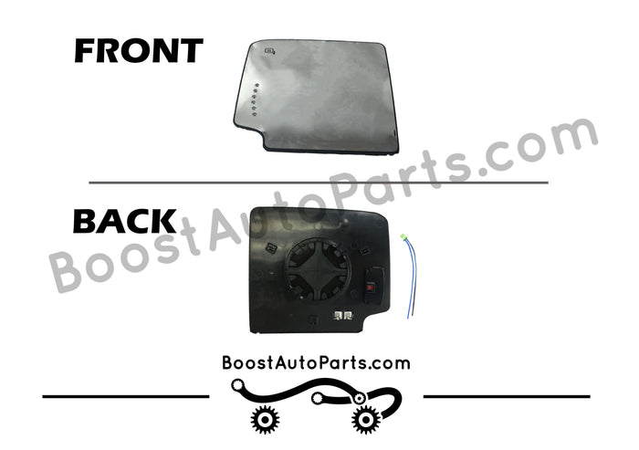 silverado sierra 2015 2016 2017 2018 tow mirror towing mirrors replacement crack cracked glass backing 23444110 23444109 driver passenger 1A AM