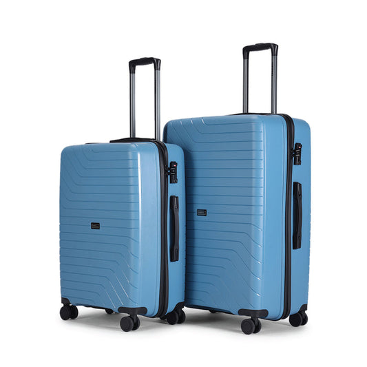 roove Luggage Set of 2, medium and large suitcases with 8 spinner wheels