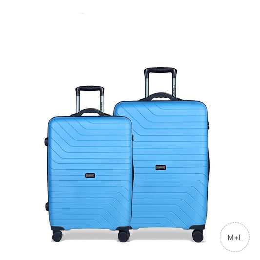 Groove Smart Luggage Set of 2, digital scale suitcases with spacious interiors
