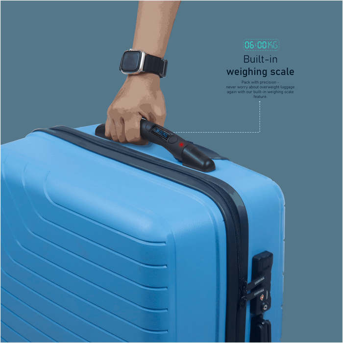 Groove Smart Luggage Set of 2, digital scale luggage with smooth 360° mobility