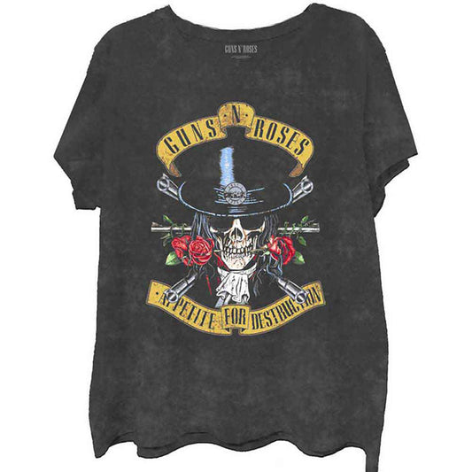 GUNS N ROSES - APPETITE - Kids T-Shirt Black (Wash Collection)