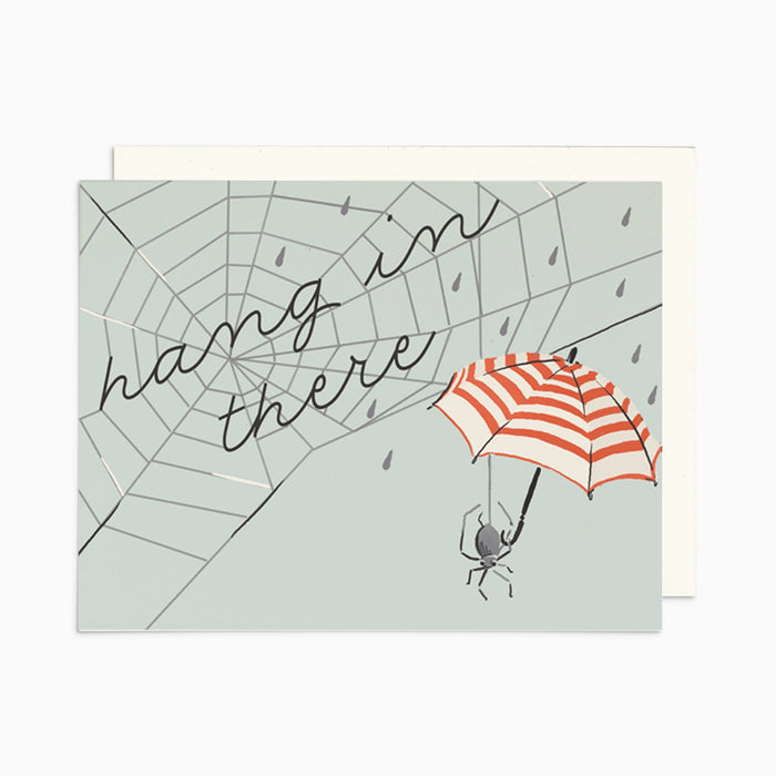 Hang In There Spider Card