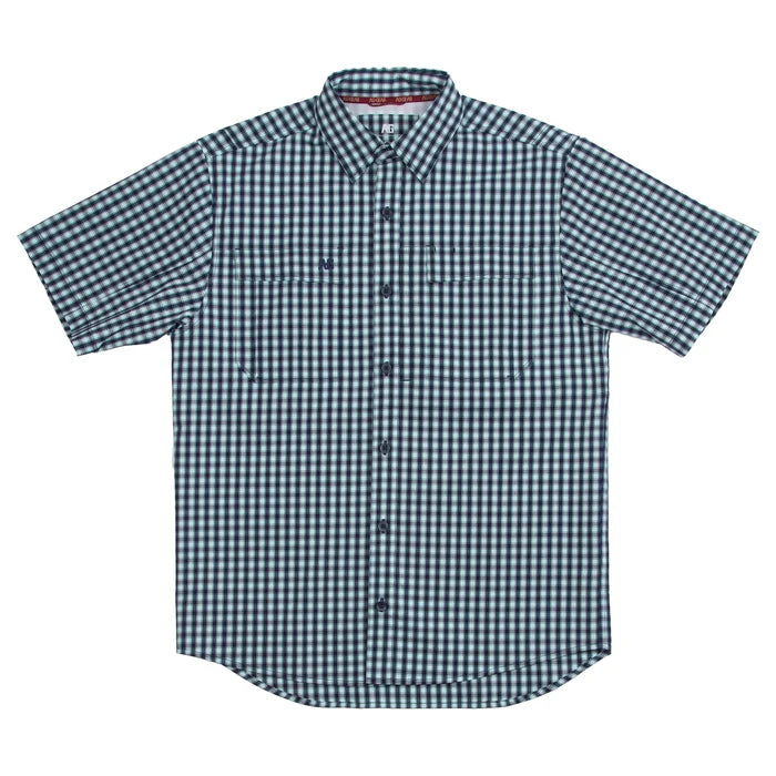Haybaler Short Sleeve - Ice Blue Gingham
