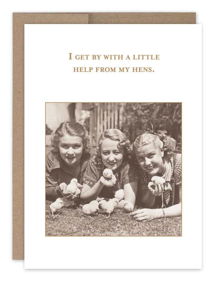 Help From My Hens Friendship Card