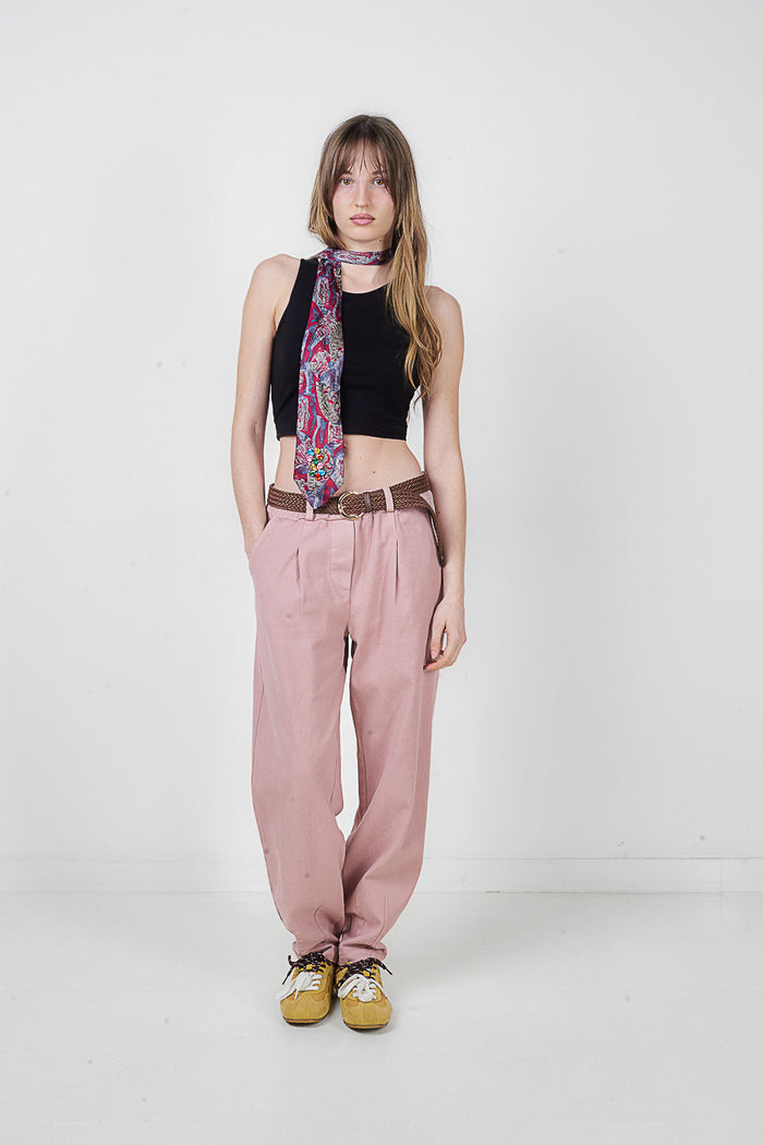 High waist straight leg tailored trousers wholesale