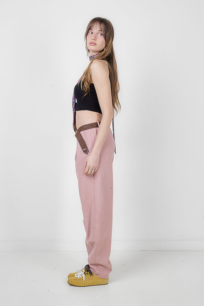 High waist straight leg tailored trousers wholesale