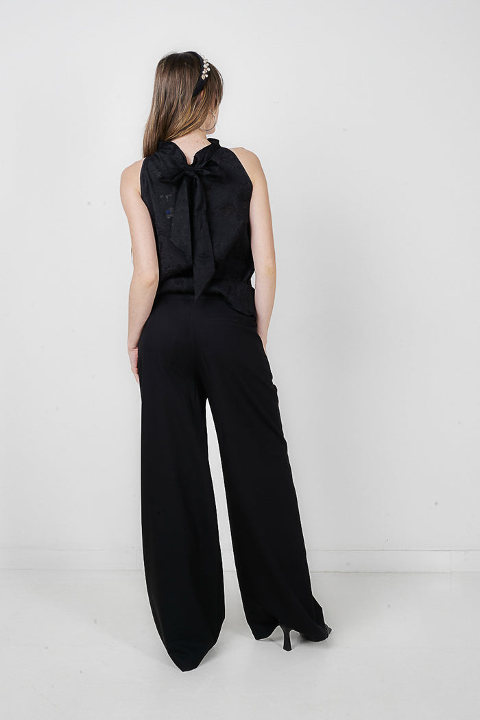 High waist tailored wide leg trousers wholesale