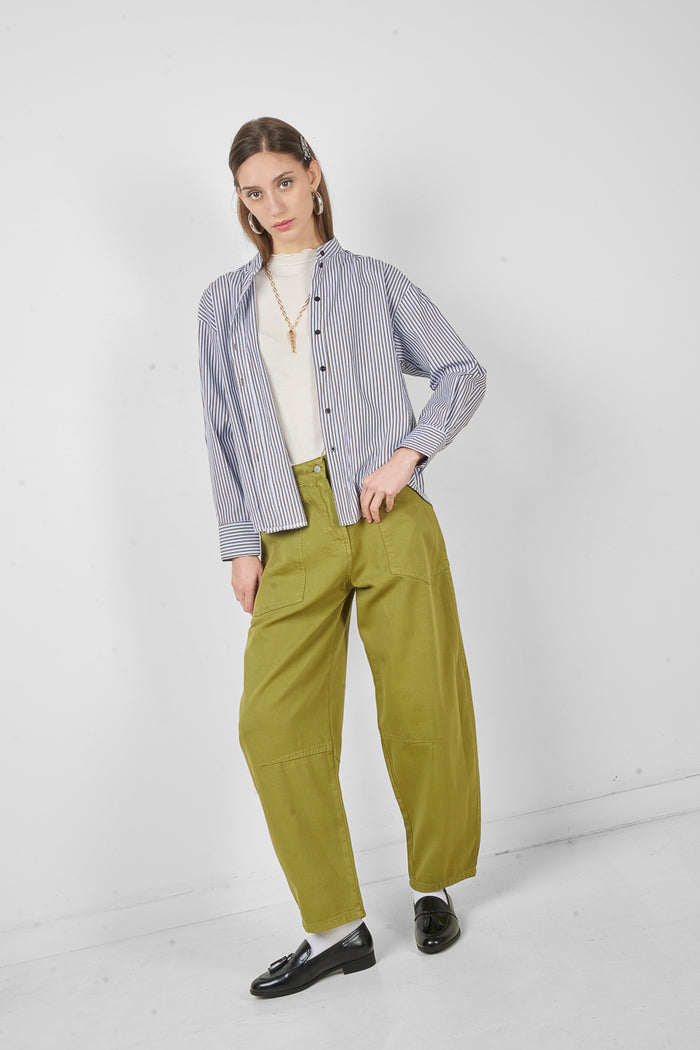 High waist wide leg utility pocket trousers wholesale