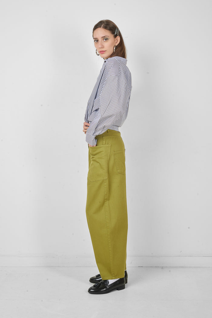 High waist wide leg utility pocket trousers wholesale