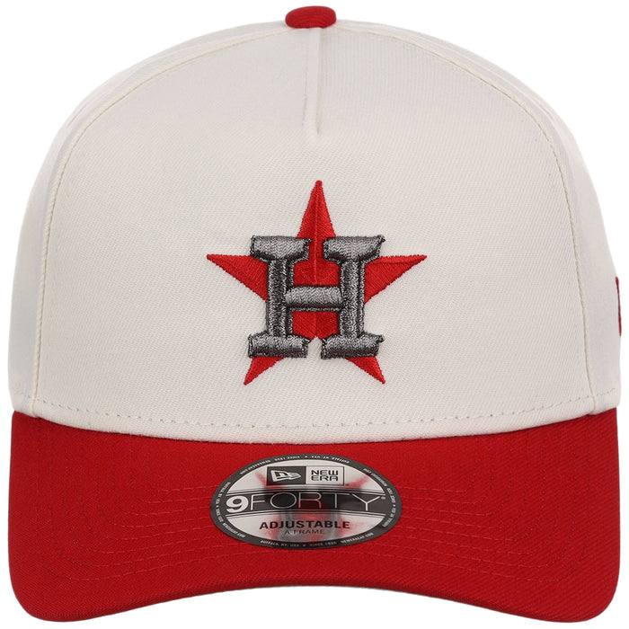 Houston Astros MLB Chrome x Red FASHION CORE New Era 9FORTY A-Frame