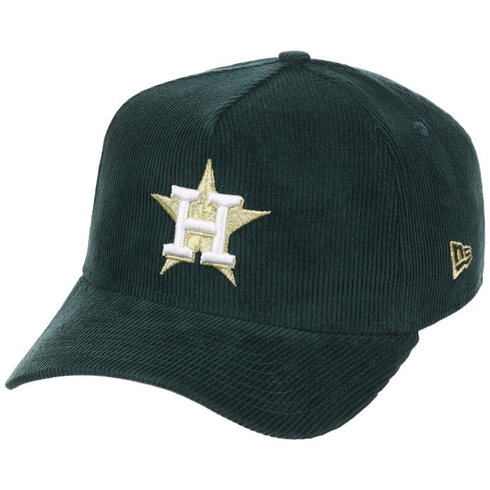 Houston Astros MLB Dark Green Cord FASHION CORE New Era 9FORTY A-Frame