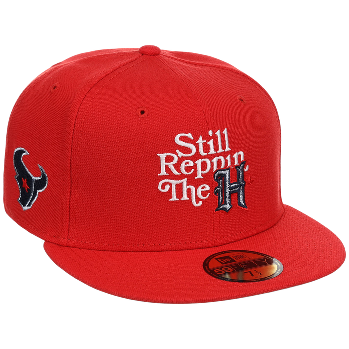 Houston Texans 'Still Reppin' (Red/Red) Houston Crown the City New Era 59FIFTY