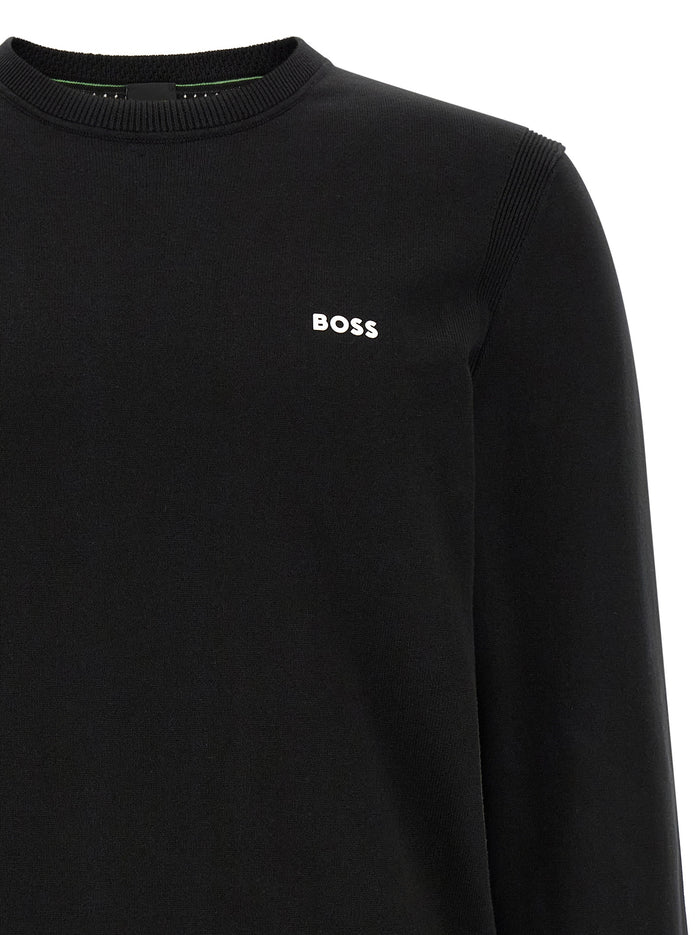 Hugo Boss Black Cotton Cardigan