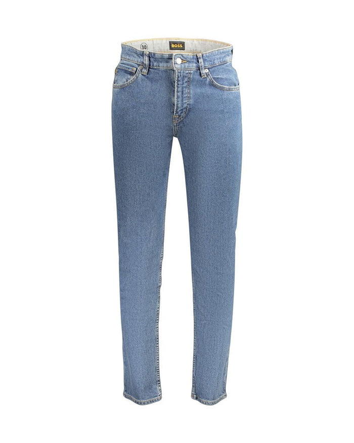 Hugo Boss Blue Cotton Men's Jeans