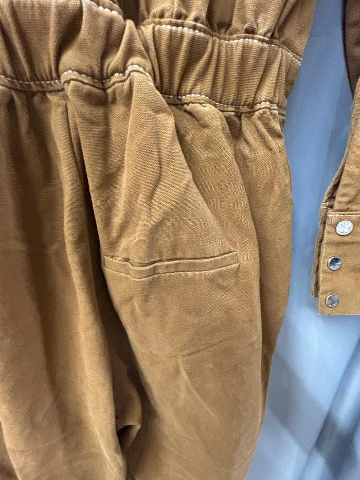 Hugo Boss Brown Jumpsuit UK 8 EU 36 Full-Length Cotton Boilersuit