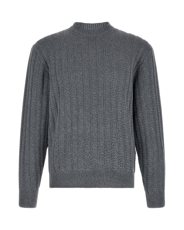 Hugo Boss Gray Cotton Cardigan