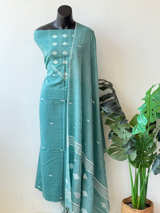 Jamdhani top and dupatta